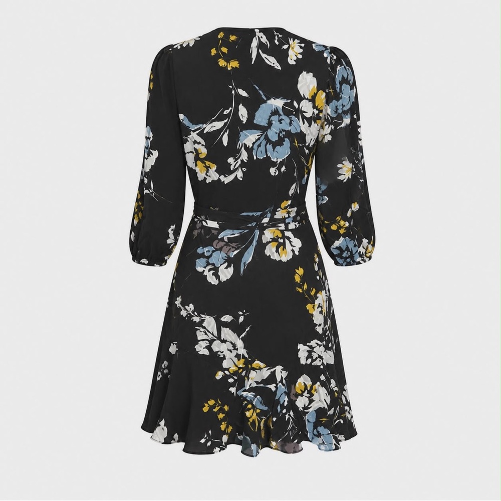 NWT Size MED. ✨ Yumi Kim “Love Wins” Wrap Dress in Love Triangle Black ✨ - Picture 7 of 11